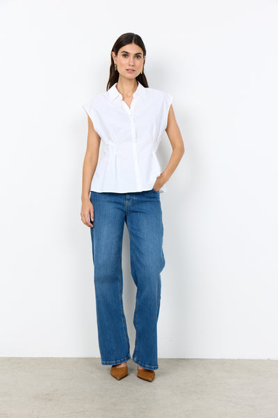SoyaConcept Netti 126 Mouwloze Blouse wit