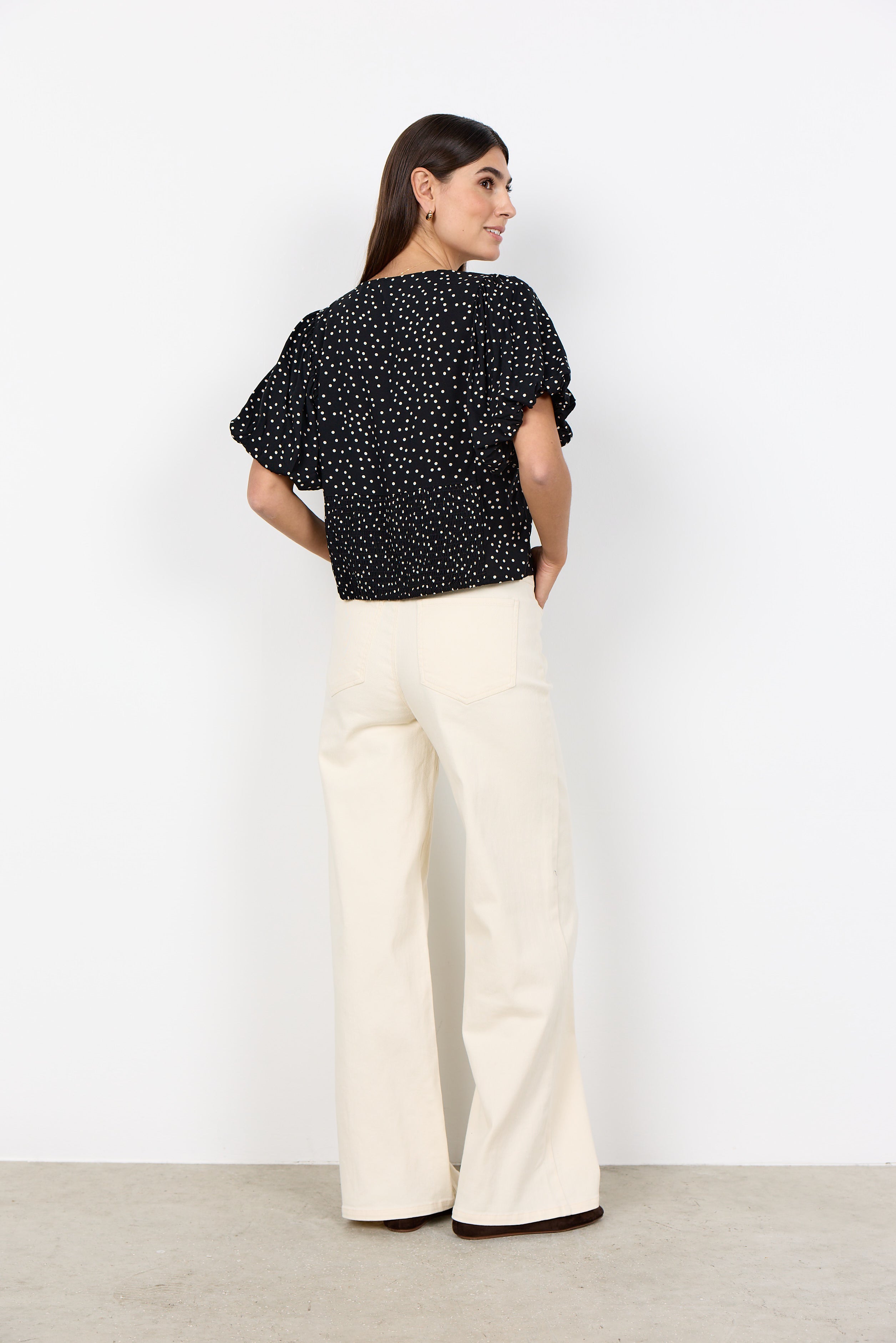 SoyaConcept Gilda 1 Blouse zwart wit