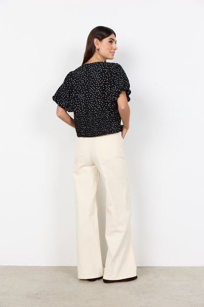 SoyaConcept Gilda 1 Blouse zwart wit