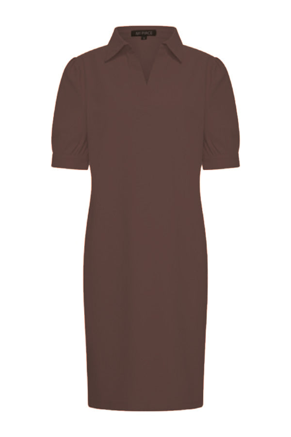 Mi Piace Travelstof Jurk 202605 espresso