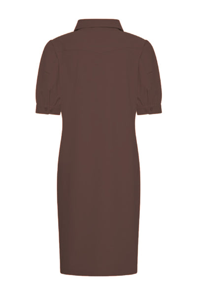 Mi Piace Travelstof Jurk 202605 espresso