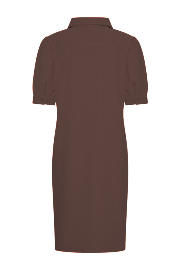 Mi Piace Travelstof Jurk 202605 espresso