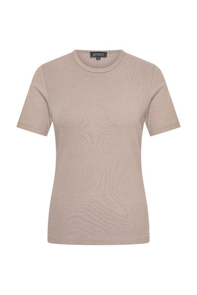 Mi Piace Basic T-shirt top taupe 2020056