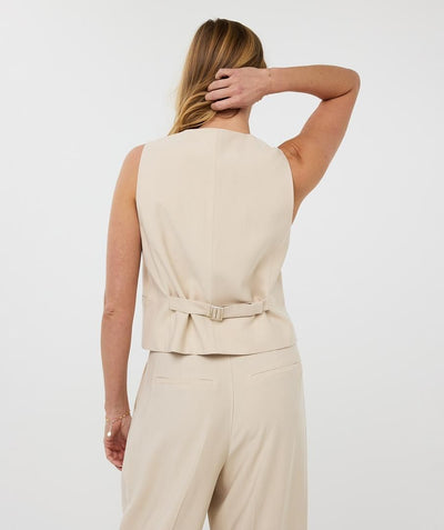 Esqualo Gilet Split HS25.10220 light sand