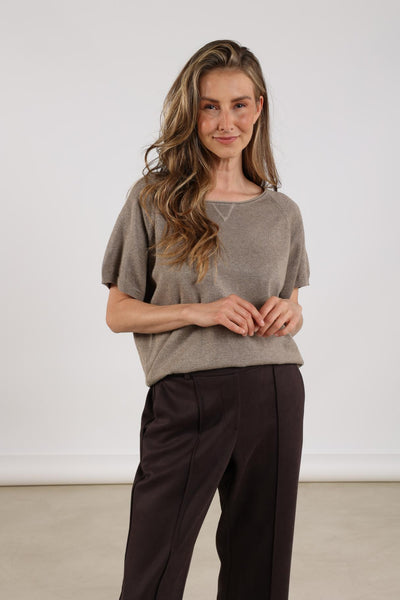 Nukus Anita Top Lurex light fango