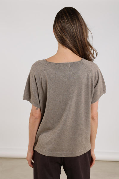 Nukus Anita Top Lurex light fango