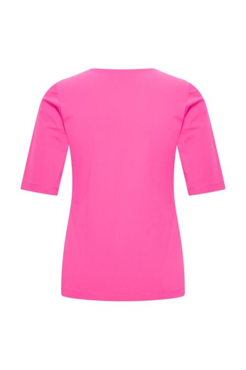 Mi Piace Travelstof Top Vierkante Hals fuchsia 202609
