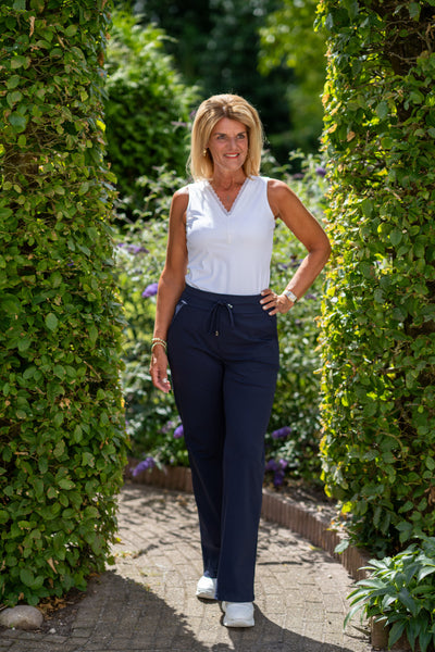 Mi Piace Travelstof Top Kant wit 202254