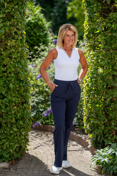 Mi Piace Travelstof Top Kant wit 202254