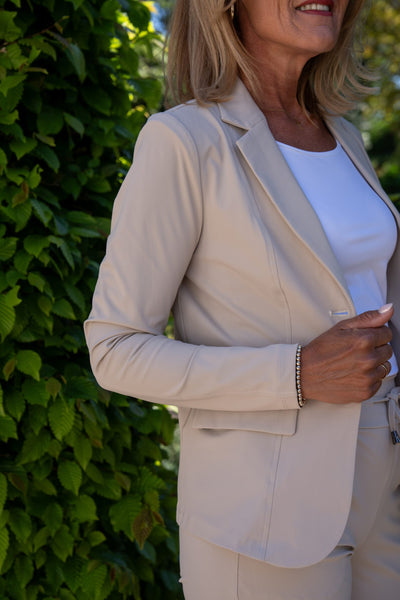 Mi piace Travelstof blazer 202015 beige