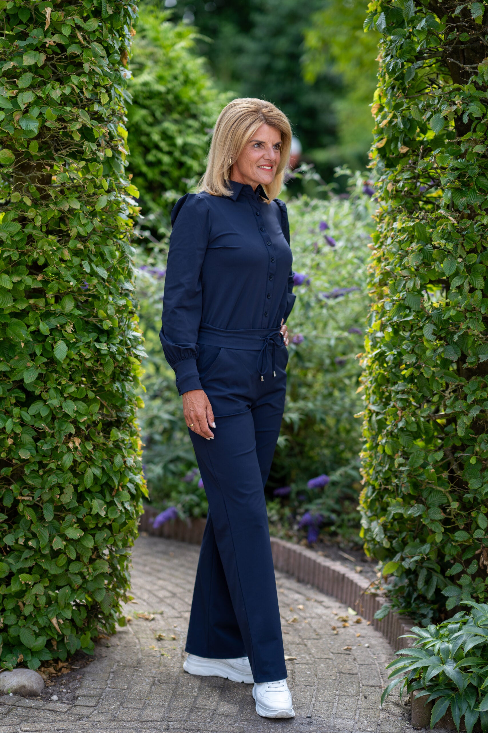 Mi Piace Travelbroek Recht heavy Kwaliteit 202136 donkerblauw