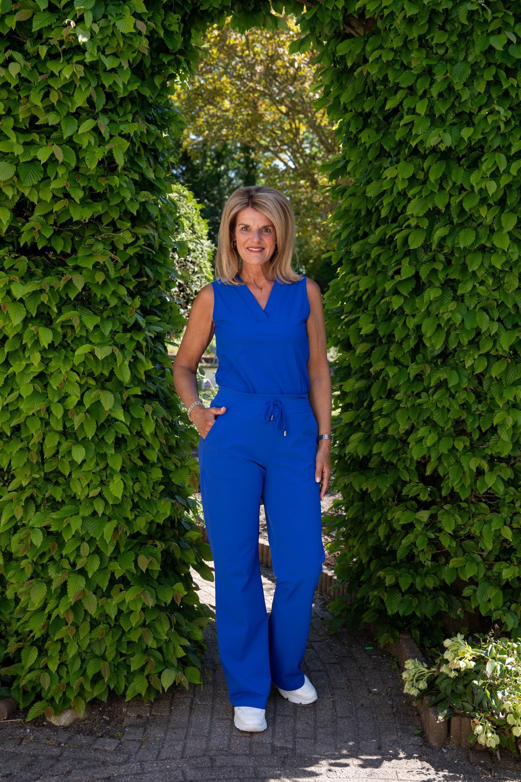 Mi Piace Travelbroek recht model cobalt blauw 202089