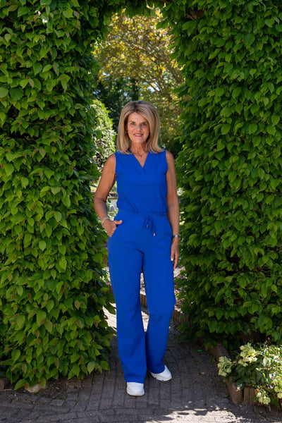 Mi Piace Travelbroek recht model cobalt blauw 202089