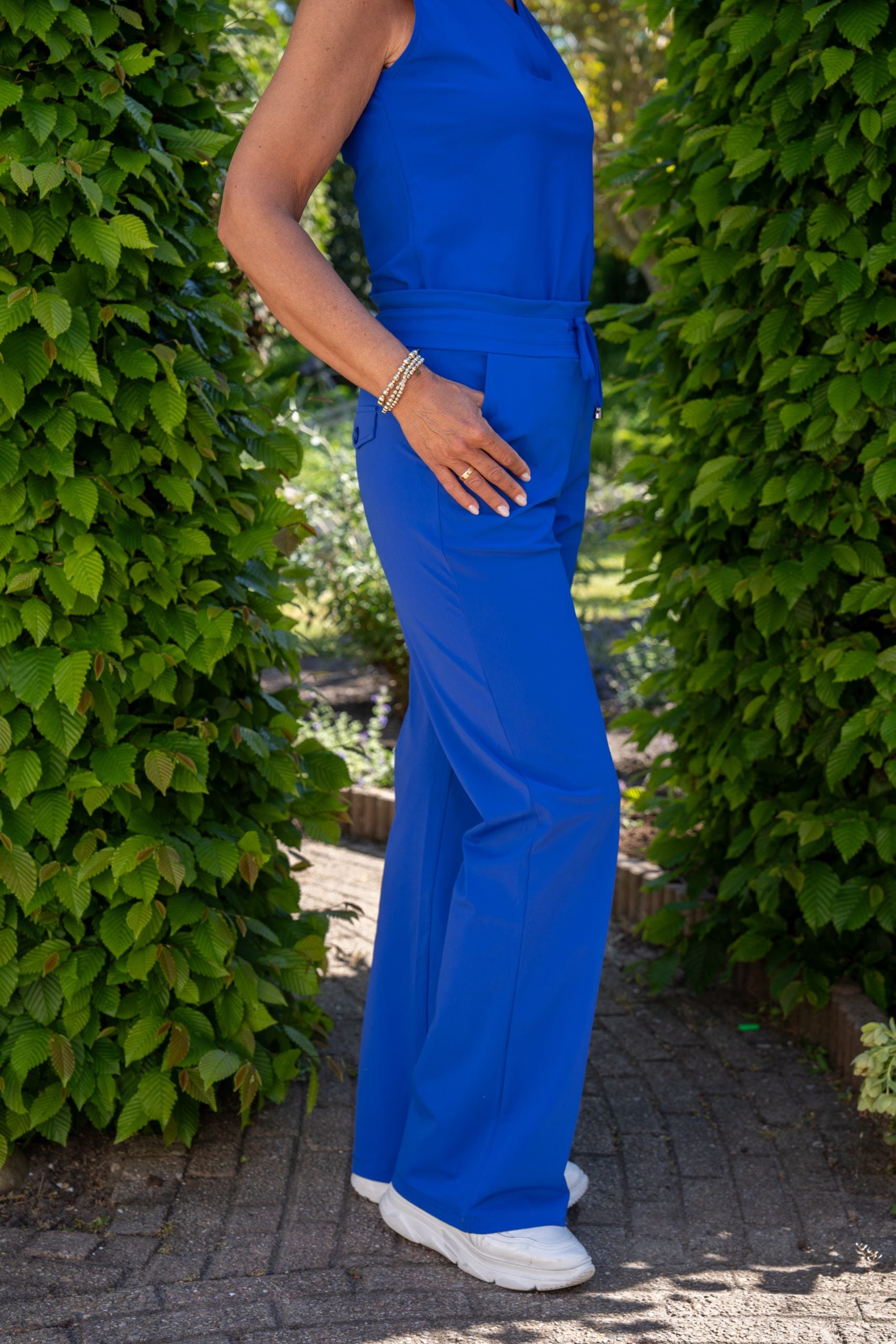 Mi Piace Travelbroek recht model cobalt blauw 202089