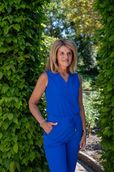 Mi Piace Travelstof Mouwloze Top cobalt 202425