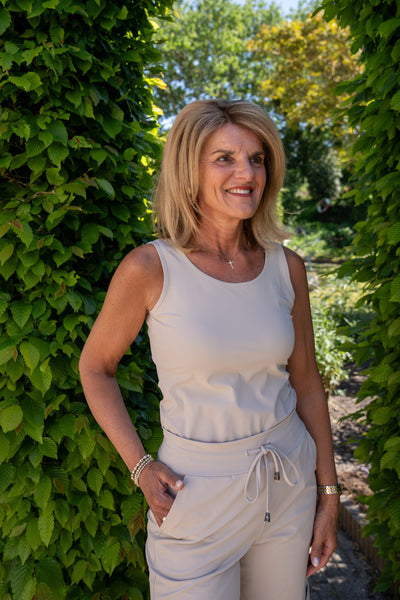 Mi Piace Travelstof Top beige 202027