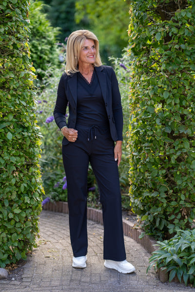 Travelstof Blazer Mi Piace zwart 202015 tot en met maat 46/48