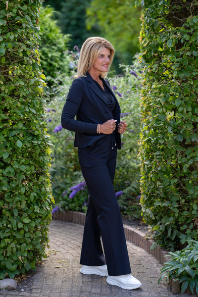Travelstof Blazer Mi Piace zwart 202015 tot en met maat 46/48