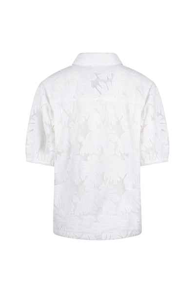 Nukus Berit Blouse Embroidery offwhite