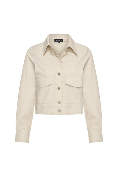 Mi Piace Travelstof Jacket Cropped 202348 structure print kit