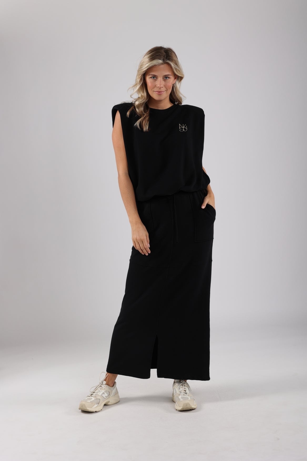 Nukus Maartje Lurex Rok zwart