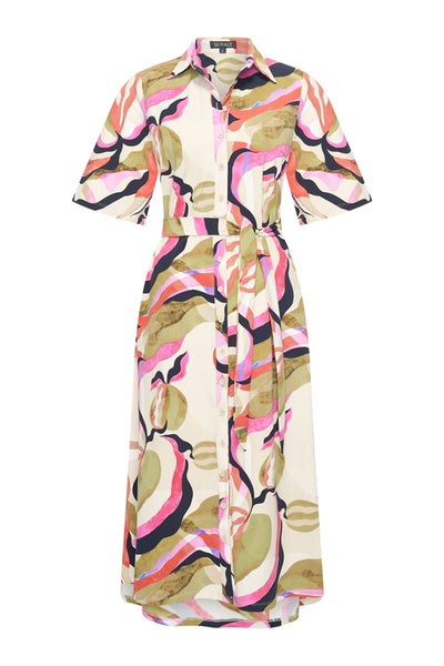 Mi Piace Travelstof Jurk multicolour picasso print 202614