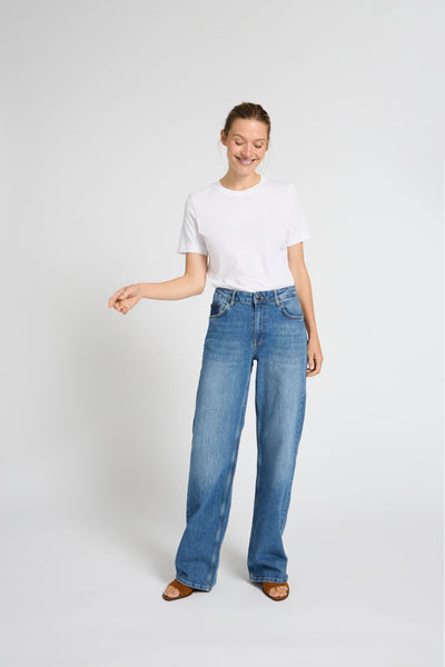 Pulz Jeans Vega Jeans Wide Leg L34 medium blue