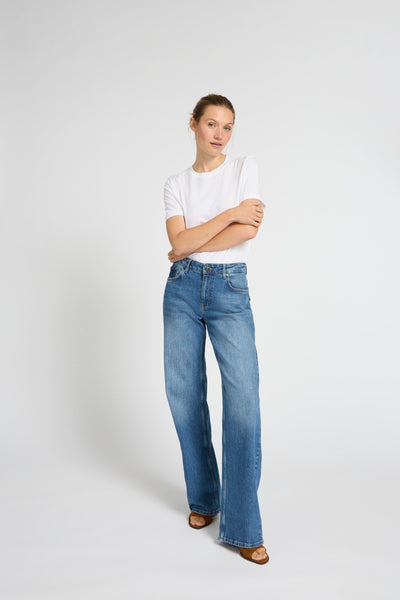 Pulz Jeans Vega Jeans Wide Leg L34 medium blue