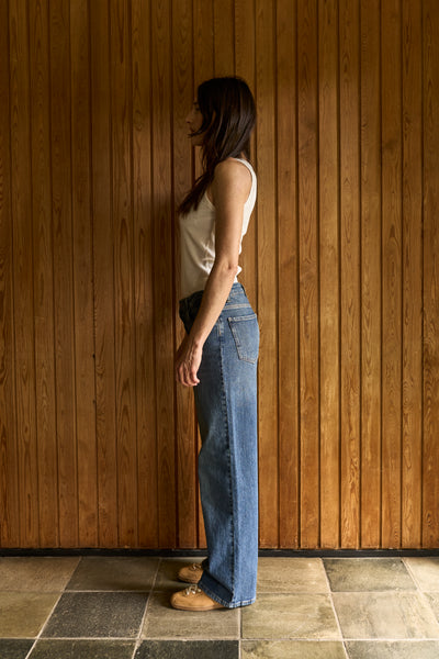 Pulz Jeans Vega Jeans Wide Leg L34 medium blue