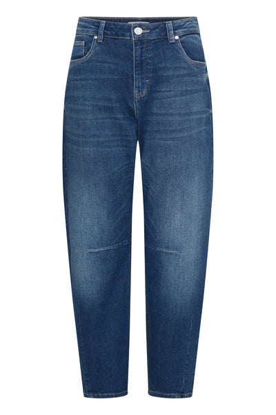 Pulz Jeans Anni HW Barrel Leg dark blue