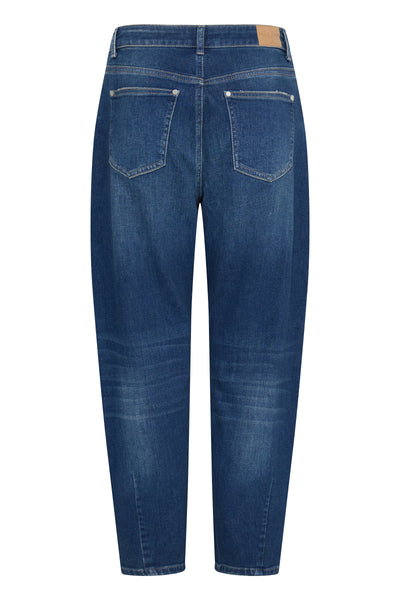 Pulz Jeans Anni HW Barrel Leg dark blue