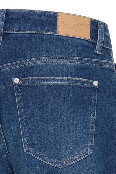 Pulz Jeans Anni HW Barrel Leg dark blue