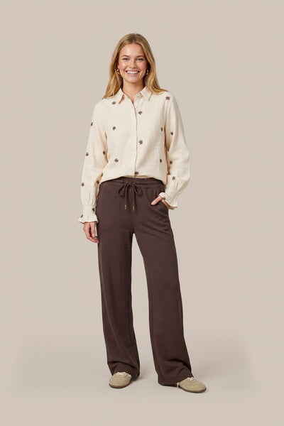 C&S Lancy Blouse sand/mocha brown