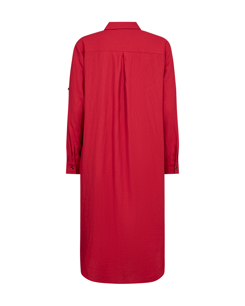 Freequent Lava Shirt Dress true red