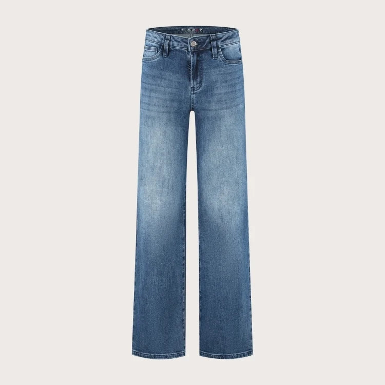 Florez Sophie Straight Jeans sea blue
