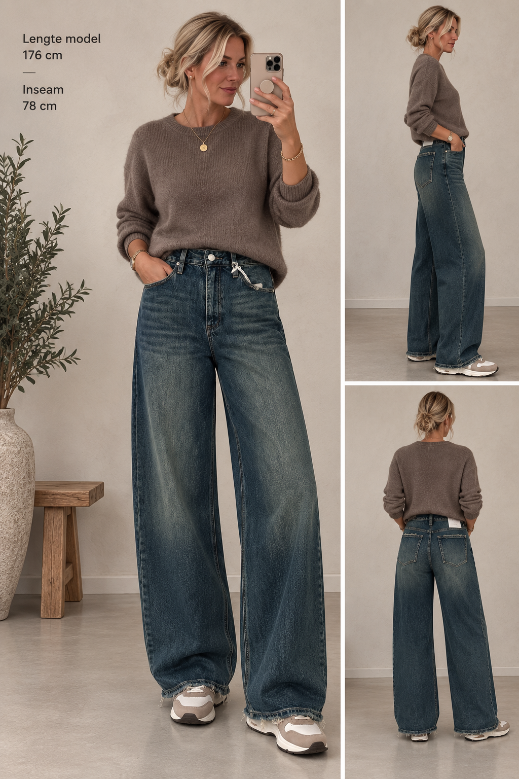 Queen Hearts  Jeans Broek  old bleu 3926
