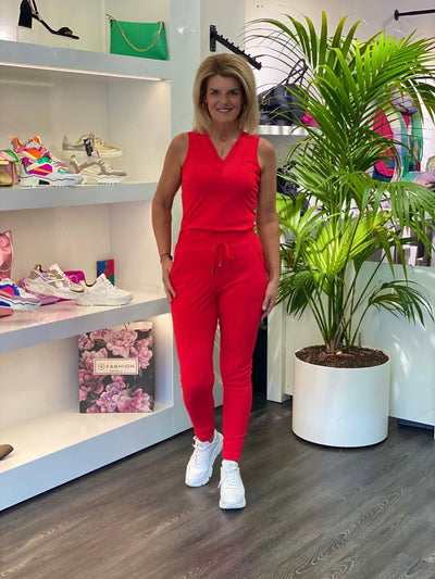 Mi Piace Travelstof Top Kant rood 202254