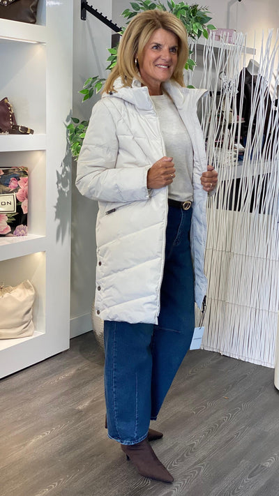 Covered Halflange Winterjas Adele 2 kit rainy day