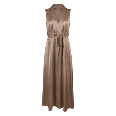 Nukus Violet Jurk Silky fango