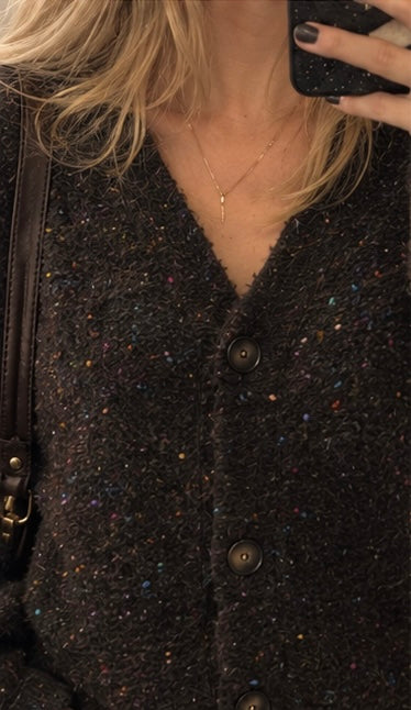 Freequent GRSNemes Cardigan coffee bean melange