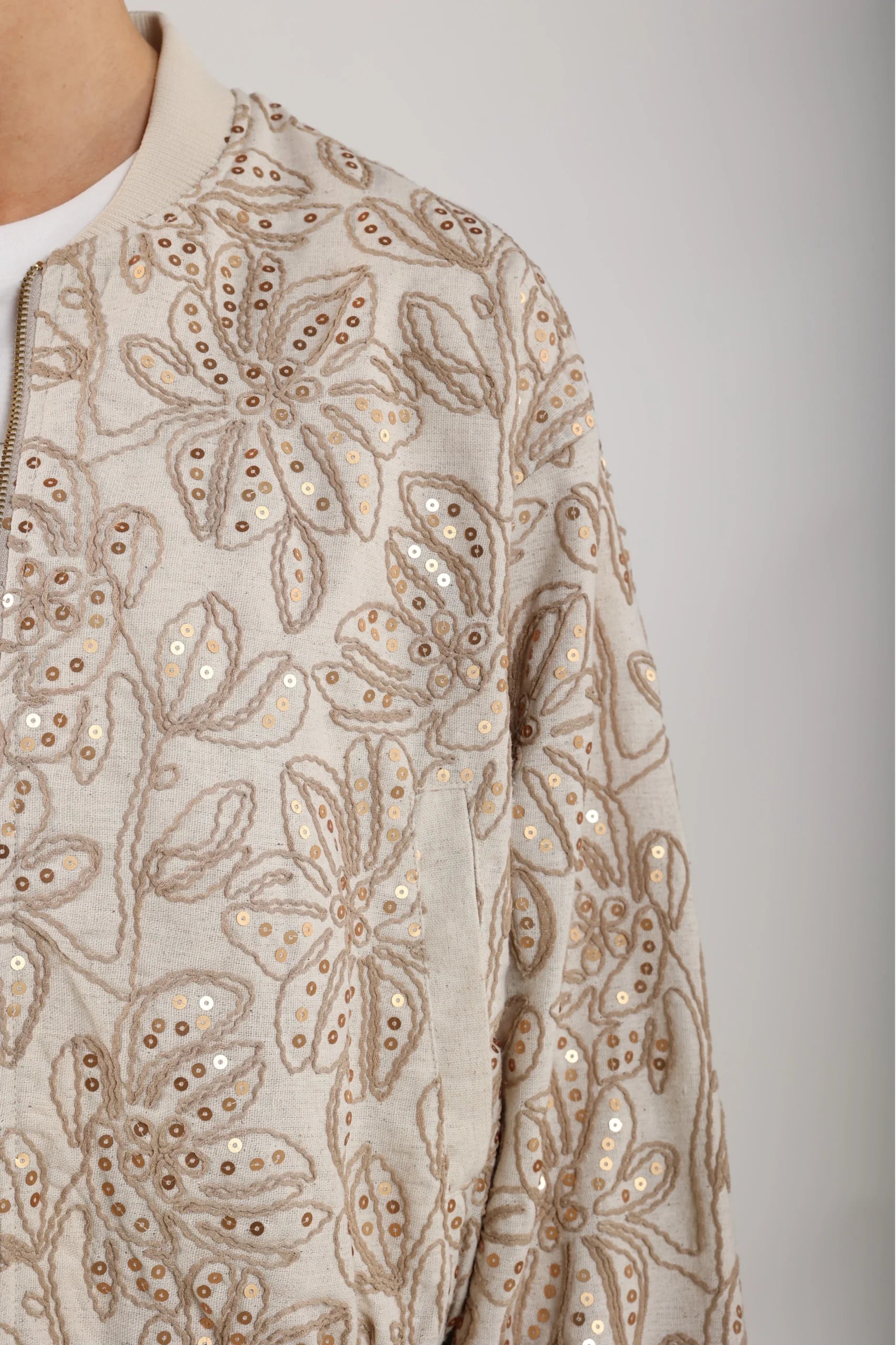 Nukus Ginny Bomber Paillet sand