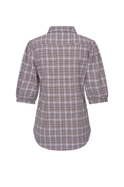 Mi Piace Blouse Puff Sleeves 202943 Della Blue