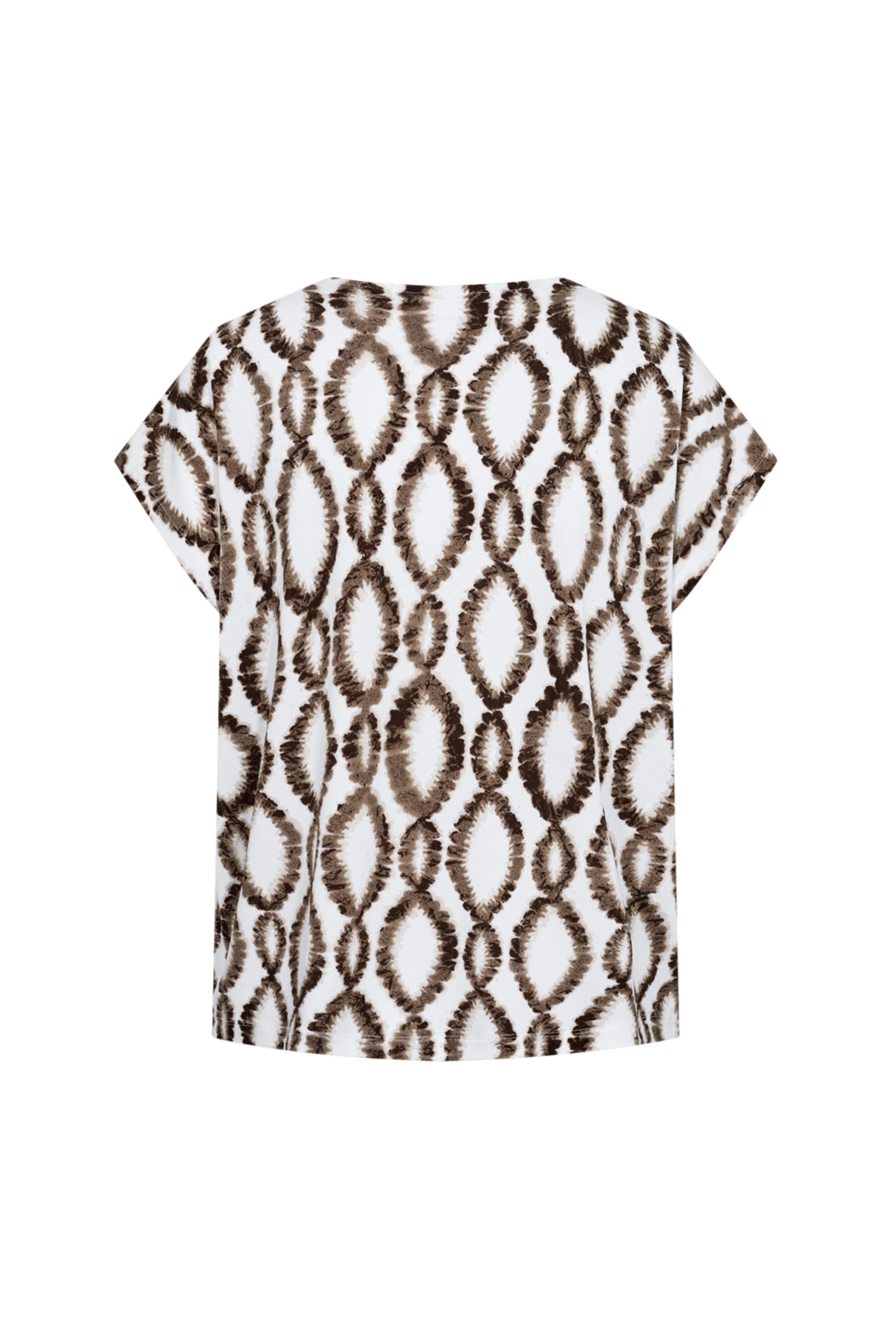 Freequent Floi Tee brilliant white w. coffee bean