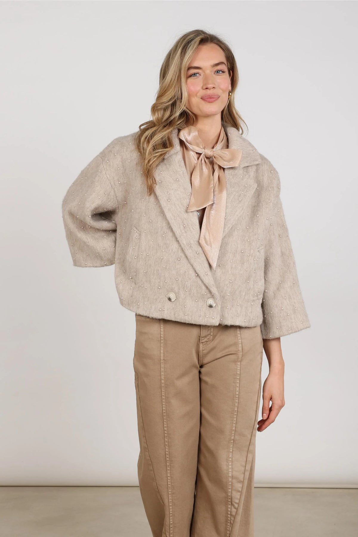 Nukus Danique Jacket Pearl sand