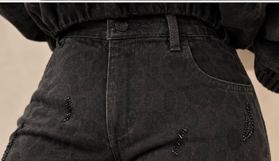 Floréz Elva Jeans animal black
