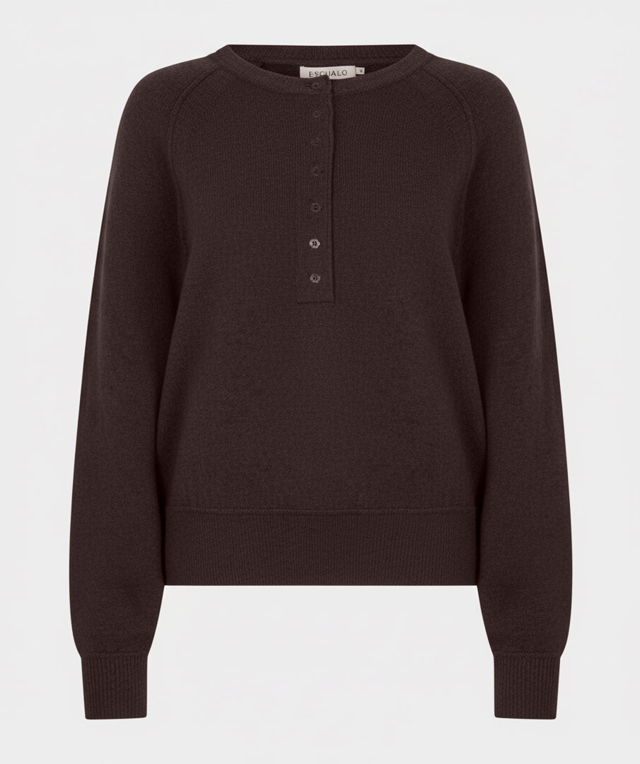 Esqualo Raglan Sweater cacao brown F26.07549