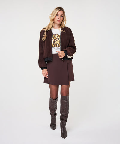 Esqualo Bomber Jacket cacao brown F26.28500