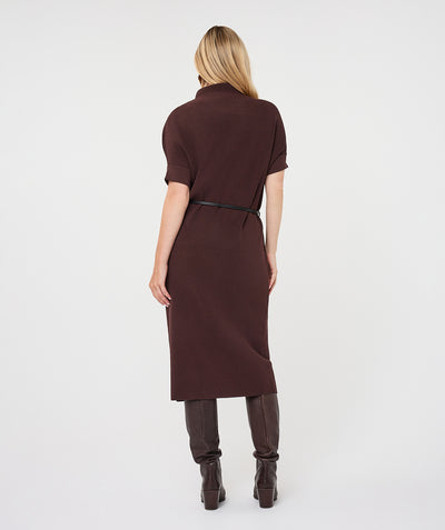 Esqualo Long Dress Knit cacao F26.18515