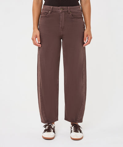 Esqualo Barrel Jeans cacao brown F26.12513