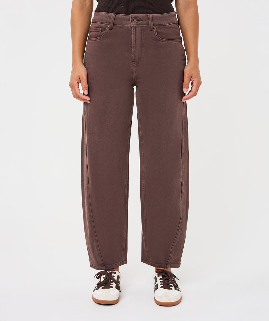 Esqualo Barrel Jeans cacao brown F26.12513